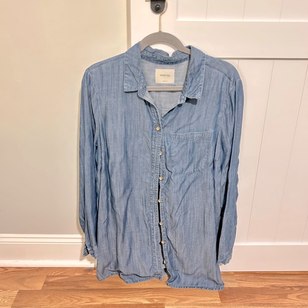 Simply Be Oversized Denim Shirt